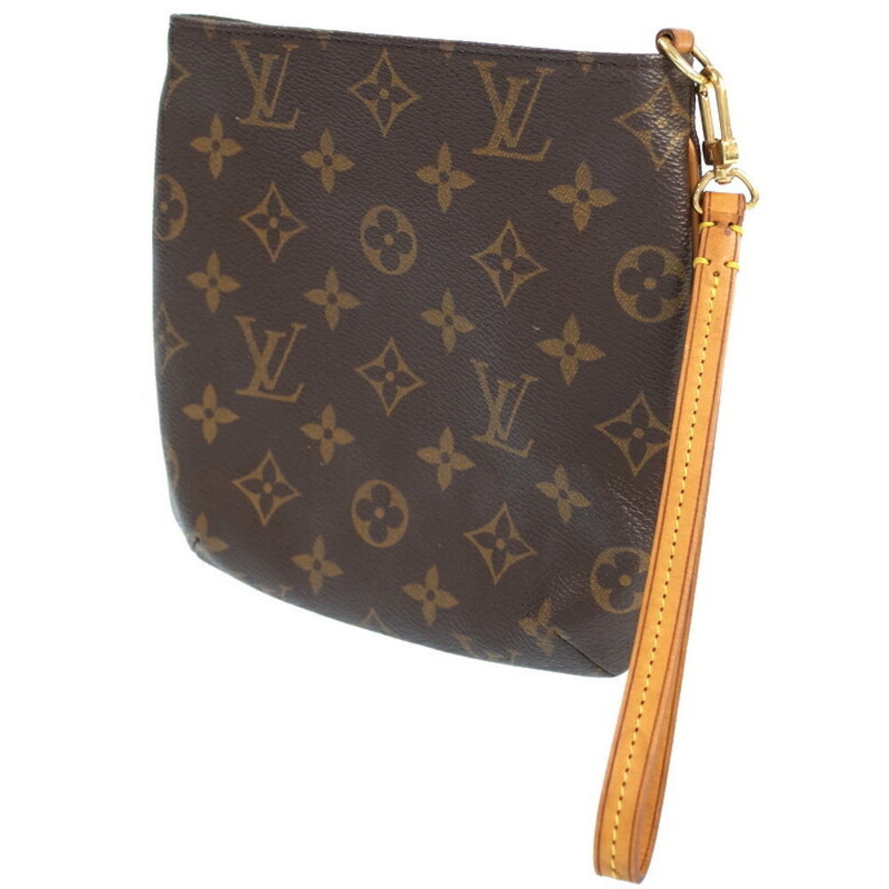 Louis Vuitton Monogram Brown Bag Shoulder Leather Partition